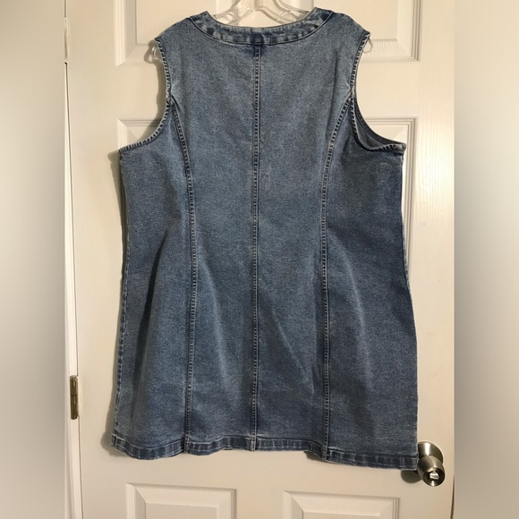 NWT Frye Denim Sleeveless Stretch Dress XXL - Picture 5 of 7